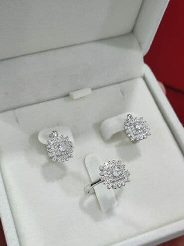 эксклюзивные свадебные пригласительные: Серебряный Набор под Бриллианты Серебро 925 пробы Качество отличное — 14