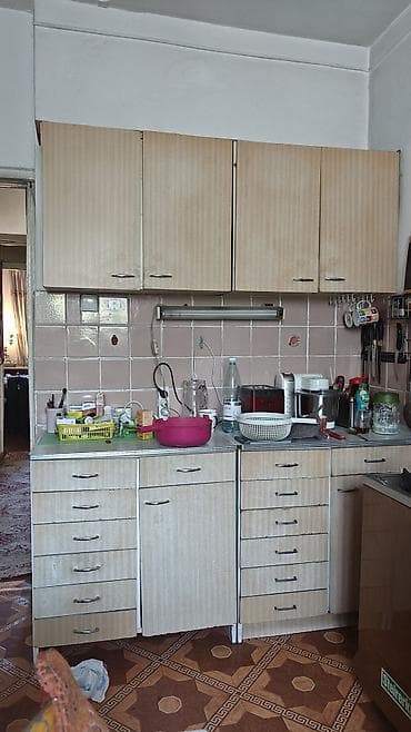 рисунки кухонной мебели: Кухонный гарнитур, цвет - Бежевый, ДСП — 2