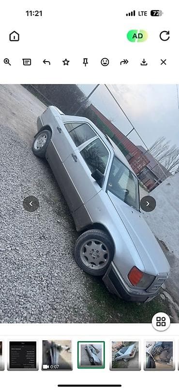 мерс 90: Mercedes-Benz 190: 1989 г., Ручные, Седан — 3