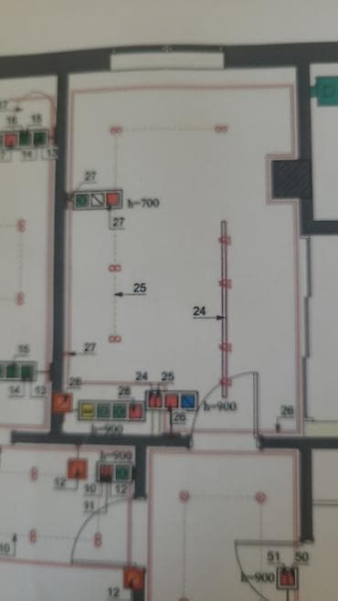 План-схема инженерных сетей/электрики помещения - Формат: печатный