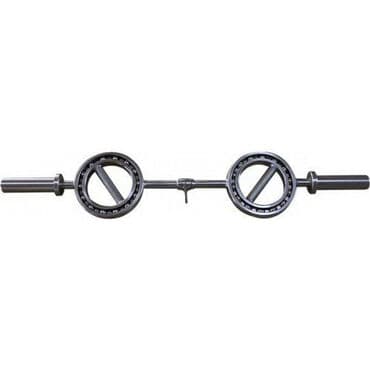 наборные гантели с поворотным механизмом: Этот стальной гриф с вращающимися втулками предназначен для тренировок — 1