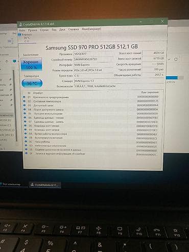 macbook i9: Накопитель, Б/у, Samsung, SSD, 1 ТБ, Для ноутбука — 3
