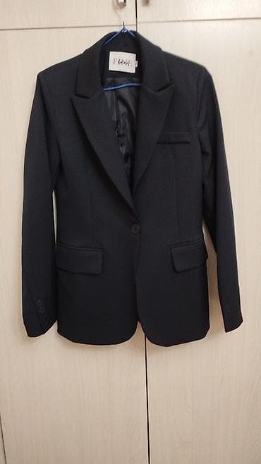 Спецодежда: Классический черный пиджак THE FINE. - Цвет: тёмно-синий - Посадка — 4