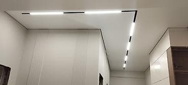 Перегородки на заказ: Натяжной потолок Матовое Монтаж — 2