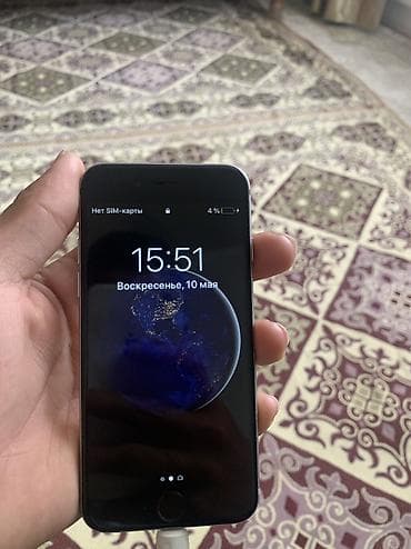 IPhone 6, Б/у, 64 ГБ, Серебристый, 86 %