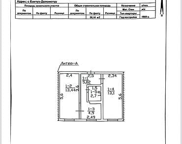 квартира подсоленной: 2 комнаты, 40 м², Индивидуалка, 1 этаж, Старый ремонт — 9