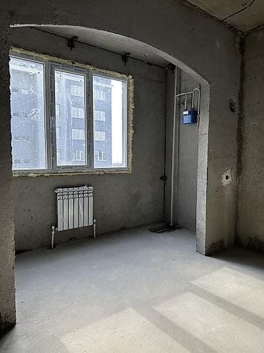 фламинго: 2 комнаты, 56 м², Индивидуалка, Ак-Кеме (старый аэропорт) Индивидуалка, 6 этаж, ПСО (под самоотделку) — 6