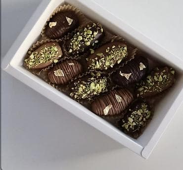 элитный горячий шоколад: Финики в шоколаде — набор ручной работы - Крупные мягкие финики без — 2
