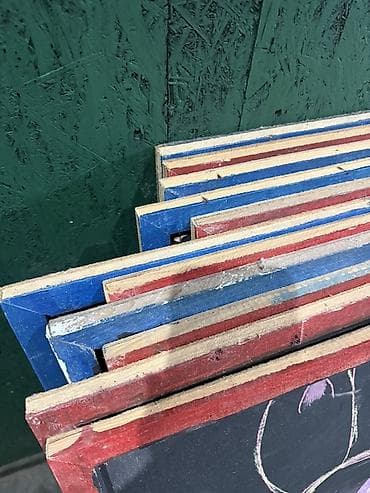 умный доска: Уличные меловые доски с деревянной рамой - Формат: двусторонние — 4