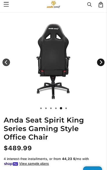 эшиктер б у: Оюн үчүн кресло, Колдонулган, Дөңгөлөктүү, түсү - Кара — 4