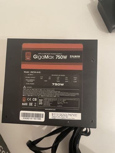 cooler master: Блок питания, Б/у, 750 Вт, 80 Plus, 750 Вт — 1