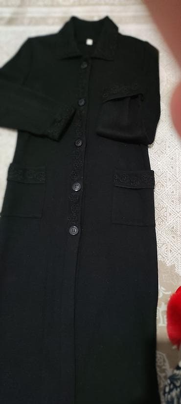 женское: Кардиган, Трикотаж, Длинная модель, Осень-весна, С карманами — 2