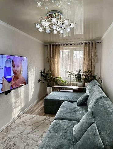 квартира купит бишкеке: 3 комнаты, 58 м², 104 серия, 3 этаж, Готовая ПСО (под самоотделку) — 1