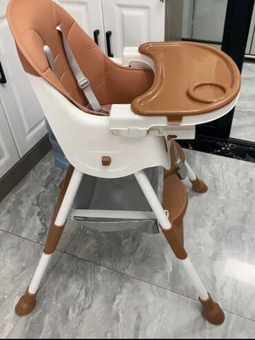 офисной стол: Стульчик для кормления, Новый, Другой бренд, Металл, Трансформер, цвет - Коричневый, Платная доставка — 6