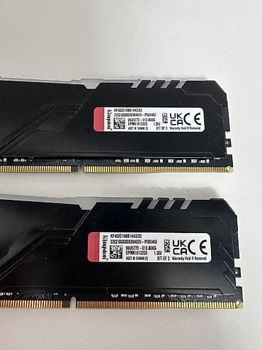 Комплектующие для ПК: Оперативная память (RAM) для ПК, Б/у, Kingston Fury, 32 ГБ, DDR4, 3200 МГц — 3
