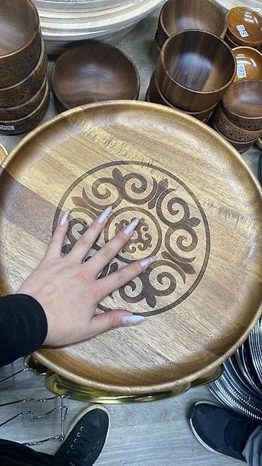 Бамбуковые и деревянные сервировочные блюда/тарелки - Материал — 5