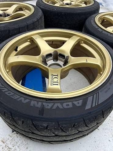 Литые Диски R 18 Advan Racing, Комплект, отверстий - 5, Б/у — 1
