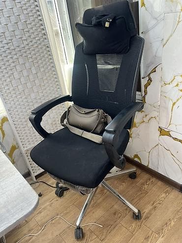 Офис креслолору: Офис креслолор, Дөңгөлөктүү, түсү - Кара — 1