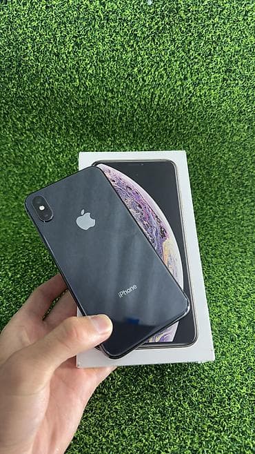 iphone cable: IPhone Xs, Б/у, 64 ГБ, Черный, Защитное стекло, Чехол, 100 % — 1