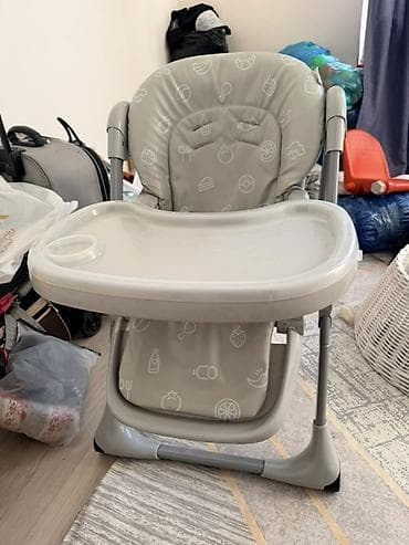 Детская мебель: Стульчик для кормления, Б/у, Другой бренд, Пластик, Другой вид, цвет - Серый, Самовывоз — 1
