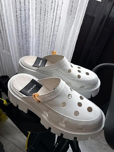 зимный обувь: Сабо Premiata, белые - Формат: закрытый мыс с круглыми — 2