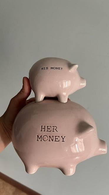 пульки для пистолета: Продается милейшая копилка «His Money / Her Money» - Большая свинка с — 2