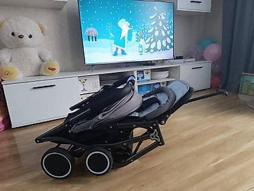 коляски chicco цены: Коляска, Belecoo, цвет - Черный, Б/у, Самовывоз — 3