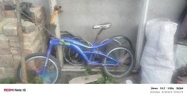 forward apache: Велосипед BMX/круизер в ярком синем цвете с зелёными декоративными — 4