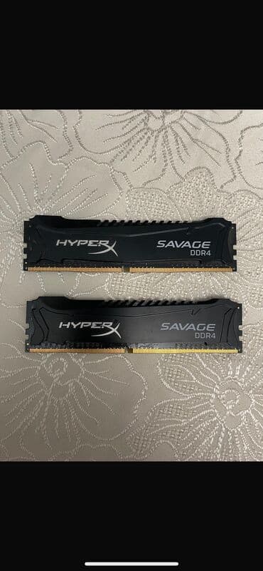 Ковролин: Оперативдик эс-тутум, Колдонулган, HyperX, 4 ГБ, DDR4, 2666 МГц, ПК үчүн — 2