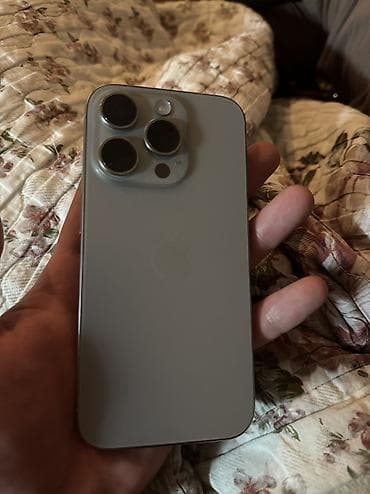 16 plus: IPhone 15 Pro, Б/у, 128 ГБ, Серебристый, 85 % — 1