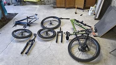 велосипед карбоновый: MTB-комплект для сборки хардтейла/двухподвеса (разрозненные детали) — 1