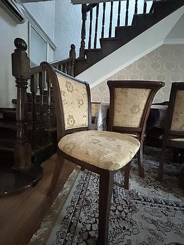 dinner table: Стул гостиный из Карагач в классическом стиле. 12 штук - Каркас из — 2