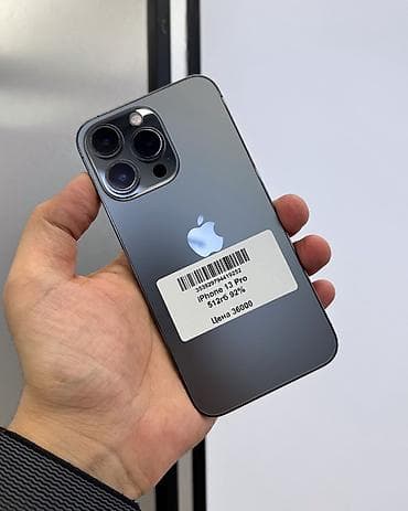 цены на бу айфоны: IPhone 13 Pro, Б/у, 512 ГБ, Графит, Защитное стекло, Чехол, В рассрочку, 92 % — 1