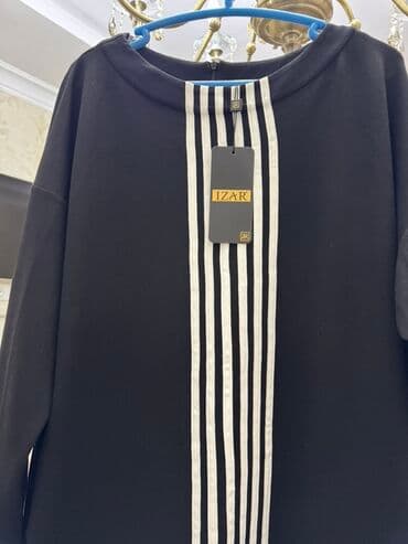 черное платье для беременных: Платье Турция новое черное, свободного прямого кроя. Трикотаж — 2