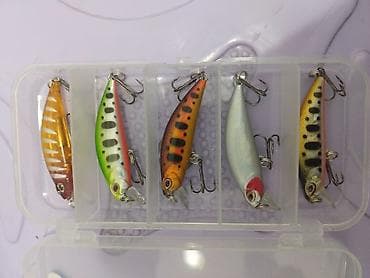 Набор воблеров в пластиковом органайзере - Комплект из 5