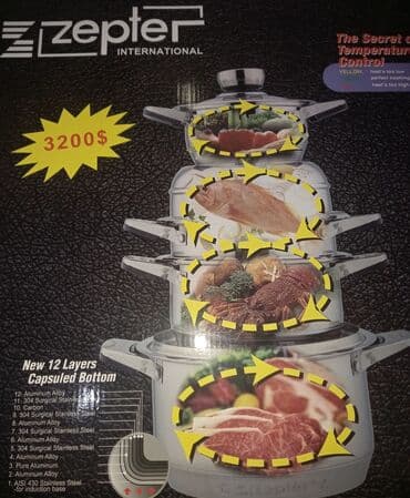 набор кастрюль цептер цена: Продаю набор кастрюль zepter новый Германия. Кострюли с двойным — 2