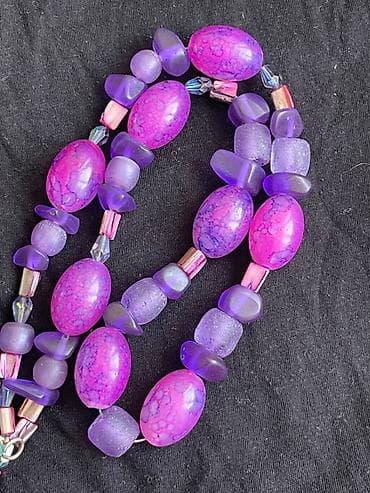 колечко из бисера: Коралловый бисер, продаю много разных винтажных украшений, бус с — 10