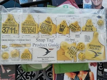 fish eye: Набор ушных бирок для сельскохозяйственных животных Destron Fearing — 1