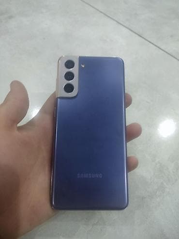 телефон а12: Samsung Galaxy S21, Б/у, 256 ГБ, цвет - Фиолетовый, 1 SIM — 2