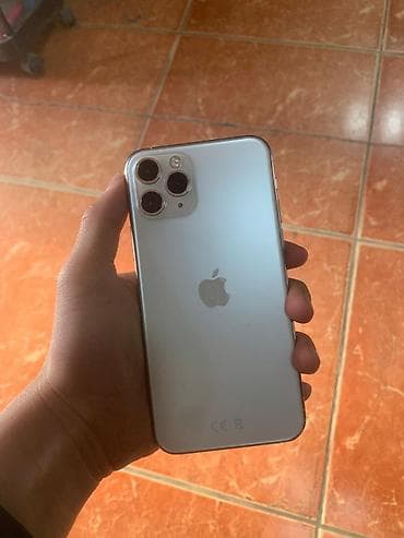 nokia 1202: IPhone 11 Pro, Б/у, 64 ГБ, Серебристый, Зарядное устройство, Защитное стекло, Чехол, 93 % — 1