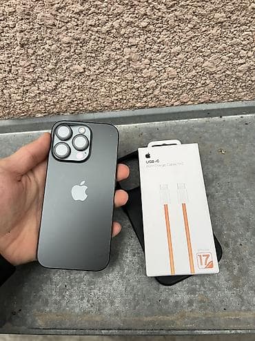 бу пылесос: IPhone 16 Pro, Б/у, 128 ГБ, Black Titanium, Защитное стекло, Кабель, 85 % — 10