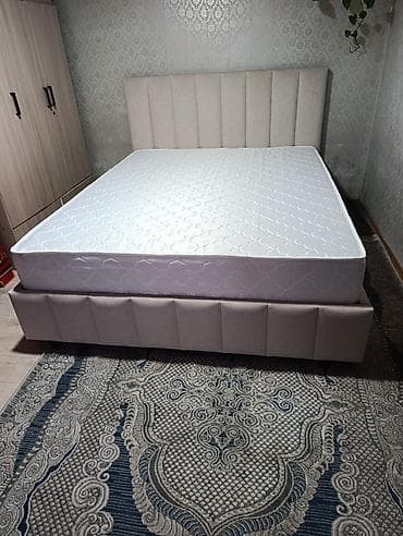 Двуспальная кровать, Новый, С мягким изголовьем, длина - 2000 см — 3