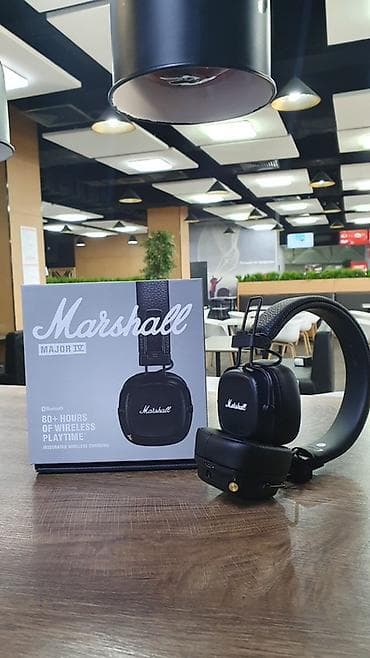 SIM-карты: Marshall Major IV — беспроводные накладные наушники с фирменным — 2