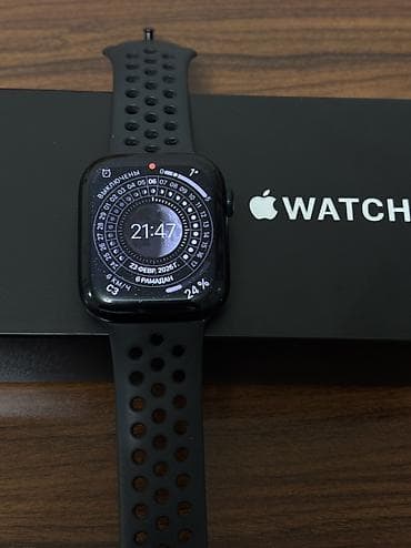 СРОЧНО Apple Watch Series 7 Nike 45MM. Состояние отличное как at lalafo.kg СРОЧНО Apple Watch Series 7 Nike 45MM. Состояние отличное как