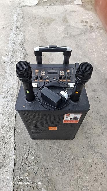 сайма модем: Портативная акустическая система JBZ с двумя беспроводными микрофонами — 1