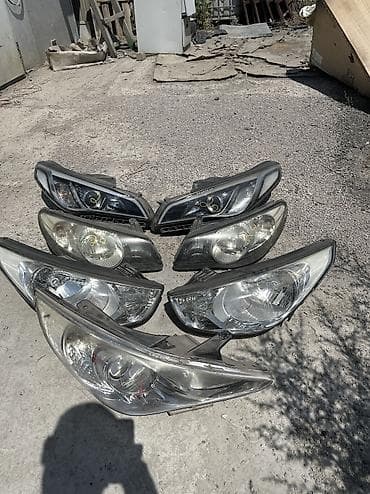 2016: Комплект передних фар Kia Б/у, Оригинал, Корея — 1