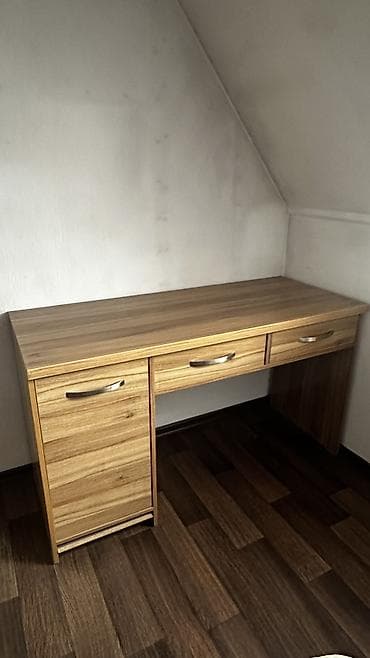 кровать массив: Спальный гарнитур, Односпальная кровать, ДСП, Самовывоз, цвет - Коричневый — 3