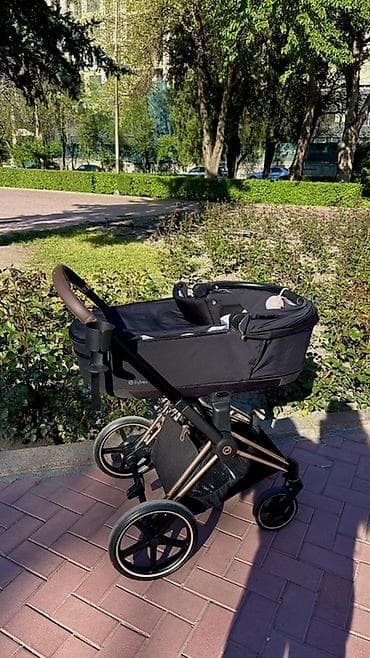 каляска ош: Коляска, Cybex, цвет - Черный, Б/у, Самовывоз — 1