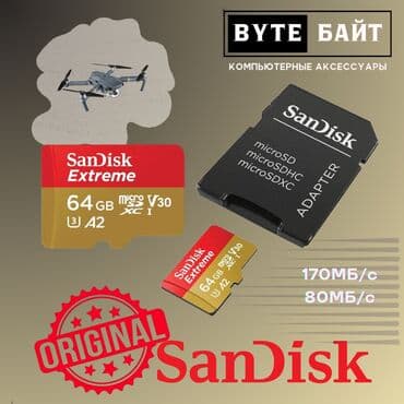 флешка для фотоаппарата: Sandisk Extreme 🔺 SD карта 128Гб класс 10 U3 V30 A2 4К🔺 Скорость — 3