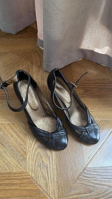 Өтүктөр: Женские туфли на скрытой танкетке - Цвет: чёрный - Материал верха — 3